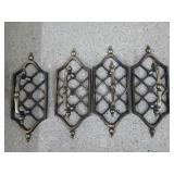 Box of brass cabinet door pulls w/ hardware 20+