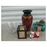 Cute glazed elephant succulent planter, vase,