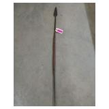 Handmade steel/wood spear 51"