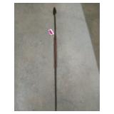Handmade steel spear 54"