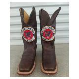 NRA cowboy boots size 8C, new