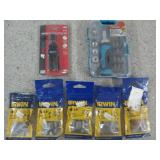 Ratcheting bit driver and socket set, magnetic