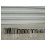 14 Pc Craftsman SAE sockets