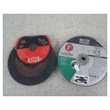 10 ct 7" cutting wheels (8), grinding discs (2)
