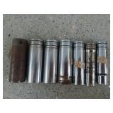 Snap-on 1/2" deep 12-point sockets SAE