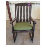Wide body wooden rocker 20" seat width