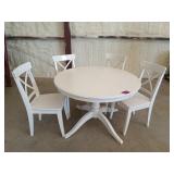 Dining table w/ 6 chairs, 2 have back pieces