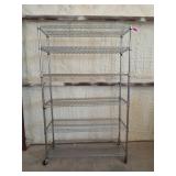 6 tier stainless shelf 76x48x18
