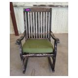 Wide body wooden rocker 20" seat width