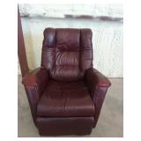 Leather swivel rocker recliner