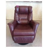 Leather swivel rocker recliner