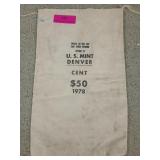 US mint Denver $50 penny bag 1978