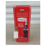 Metal Coca-Cola mini locker with key 8.5x3.5x3.5