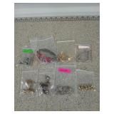 Seven pieces of costume jewelry bracelets and o