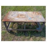Steel rolling table 23x18x24