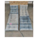2 patio lounge cushions 72x22