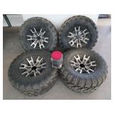4 ct 26x11.00R12 UTV tires & wheels w/ Mule lug