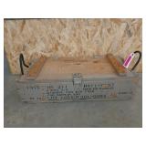 Wooden ammo crate 8 x 15 x 27