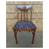 Lovely wood frame padded sewing chair