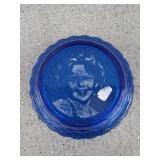 Cobalt blue Shirley Temple bowl 6.5"