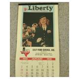 Lily food service Inc 1943 calendar