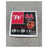 25 rds 410 ga 2 1/2" 1/2 oz 8 shot