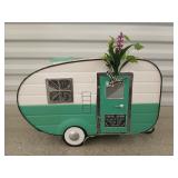 Illuminated spring vintage camper, new