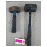 Rubber mallet, sledge hammer