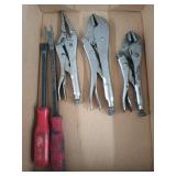 3 pair Vise Grips, MAC SP16B, other tool