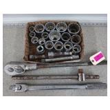 Williams 3/4" drive ratchet, sockets; Sï¿½K break