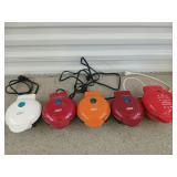 Mini donut maker, mini pizzelle maker, pumpkin