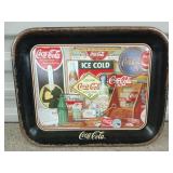 Metal Coca-Cola tray 1990 10.75 x 13.25