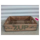 Wooden 7Up soda crate