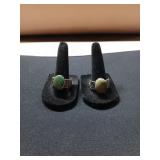 Two silver? Rings, size 9 and size 9 and 1/2