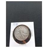 1935 walking liberty half dollar