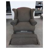 Fabric rocker recliner