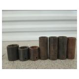 7 ct snap-on 3/8" & 1/2" drive impact sockets