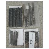 Asst drill bits 3/16" - 5/16", other sizes