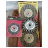 3 ct 6" wire wheels, 4" wire wheel
