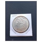 1890 Morgan silver dollar