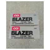 100 rds 9mm 115 gr TMJ