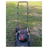 Black Max big wheel push mower with a e450 prime