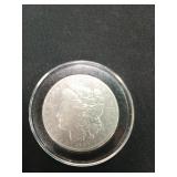 1889-O Morgan silver dollar