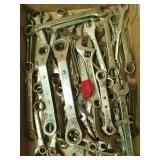 Flat of assorted wrenches