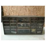 Plastic 23 bin organizer with contents: auto