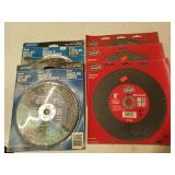 3 ct 8" & 2 ct 7" metal cut off wheels