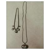 2 Sterling .925 necklaces 16" -28" lenths