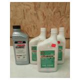 2.25 qts 15w40 oil, almost full bottle diesel