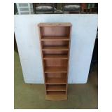 CD/DVD shelf, 45x9x14 in, with seven spaces