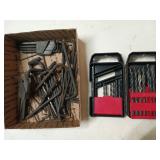 Drill bits, Allen wrenches